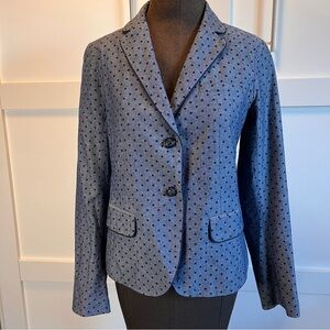 GAP Polka Dot Blazer Jacket | Blue | Size 4 | NWT